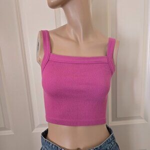Cotton On Ribbed Cropped Tank Top SZ M/L